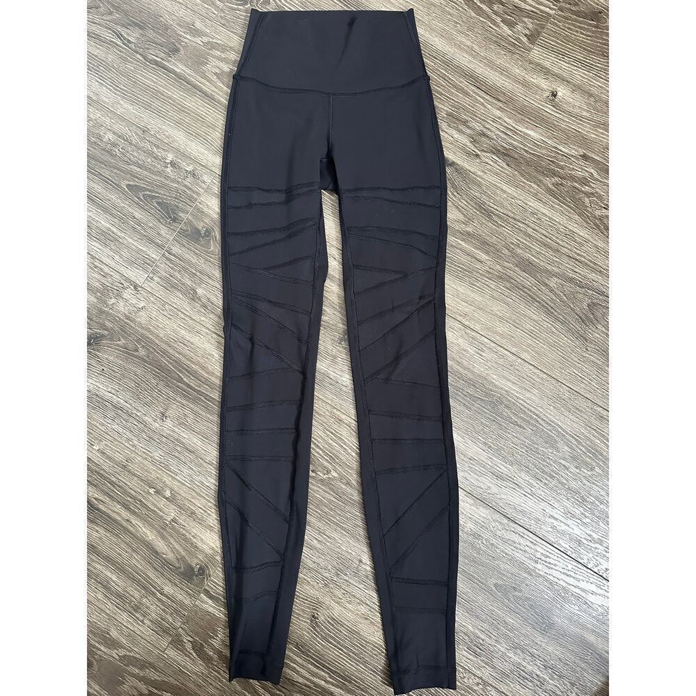 Lululemon Wunder Under Pant (High-Rise) *Tech Mesh 28" Black size 2
